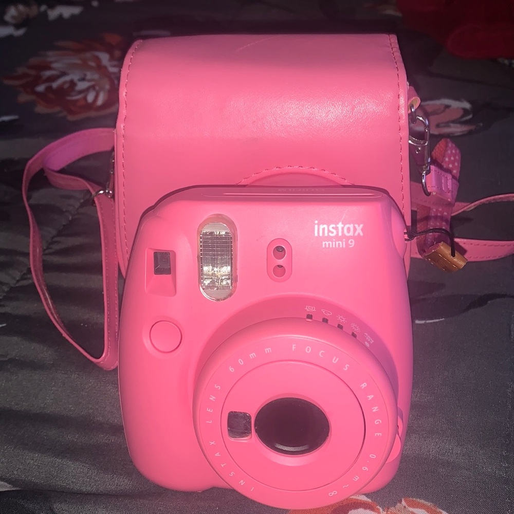 Pink Fujifilm Instax Mini 9 Camera with case included